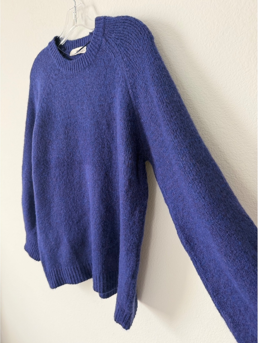 Mango MNG Long Sleeve Crew Neck Plum Purple Pullover Sweater Women's Size S - Picture 4 of 7